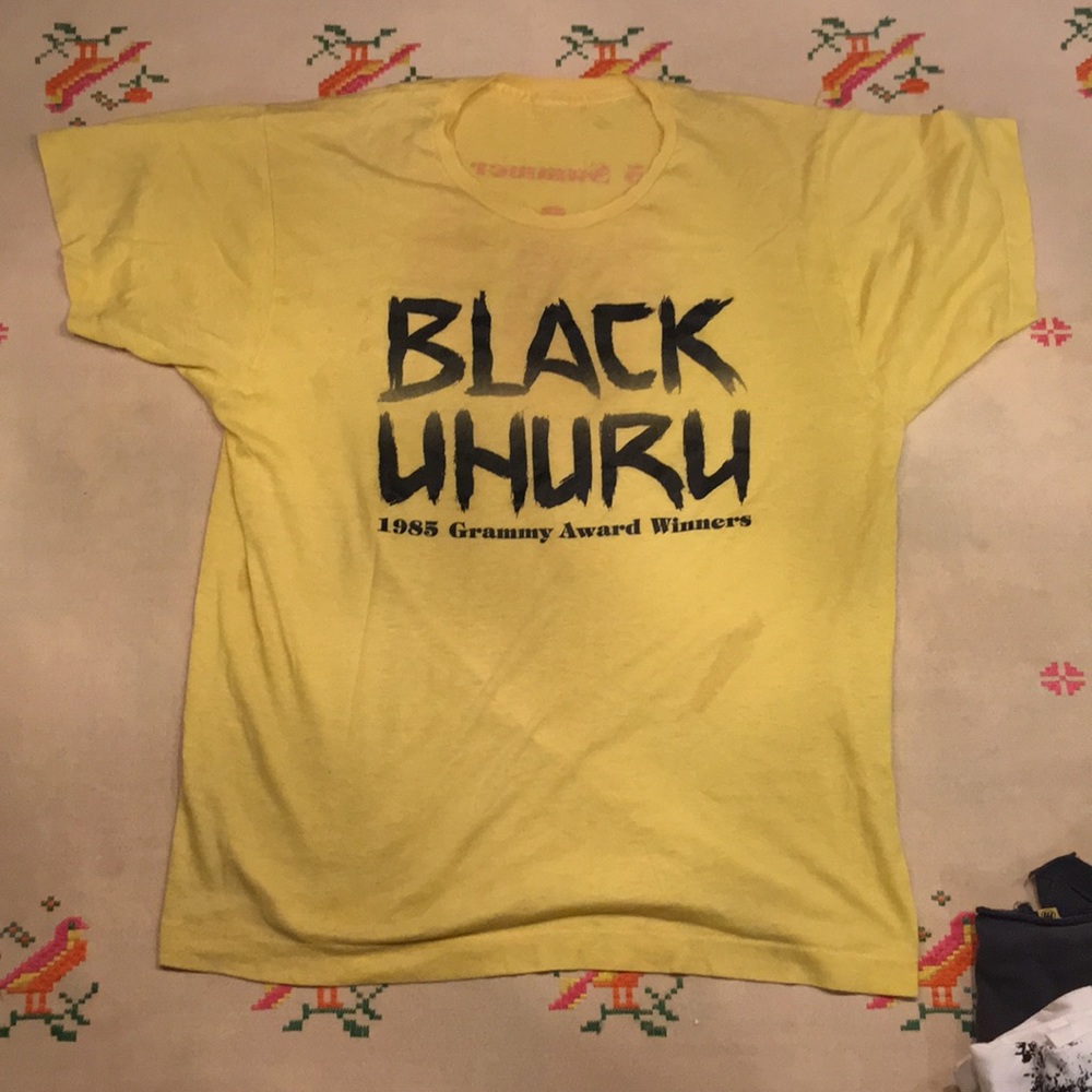 Vintage 1985 black uhuru tour t-shirt